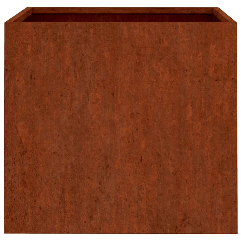 Pflanzkübel 2 Stk. 42x40x39 cm Cortenstahl