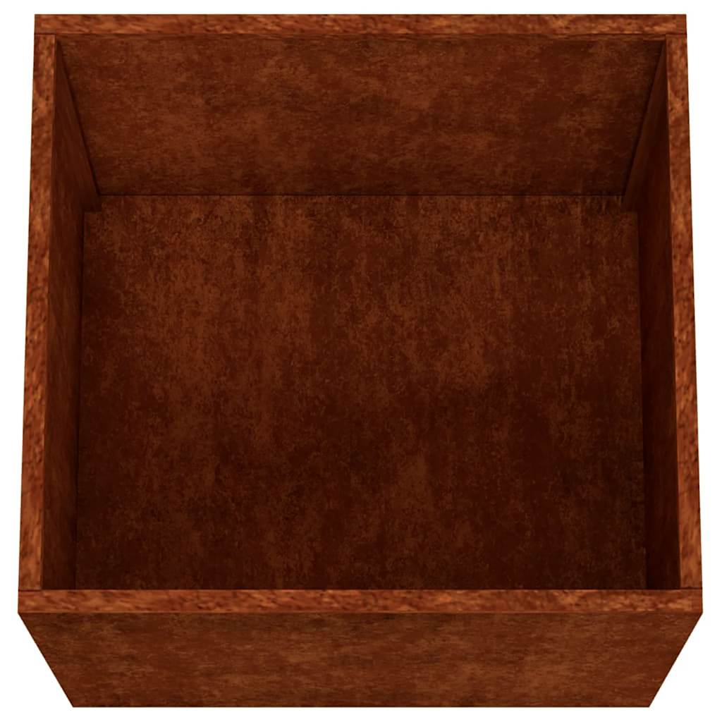 Pflanzkübel 2 Stk. 49x47x46 cm Cortenstahl