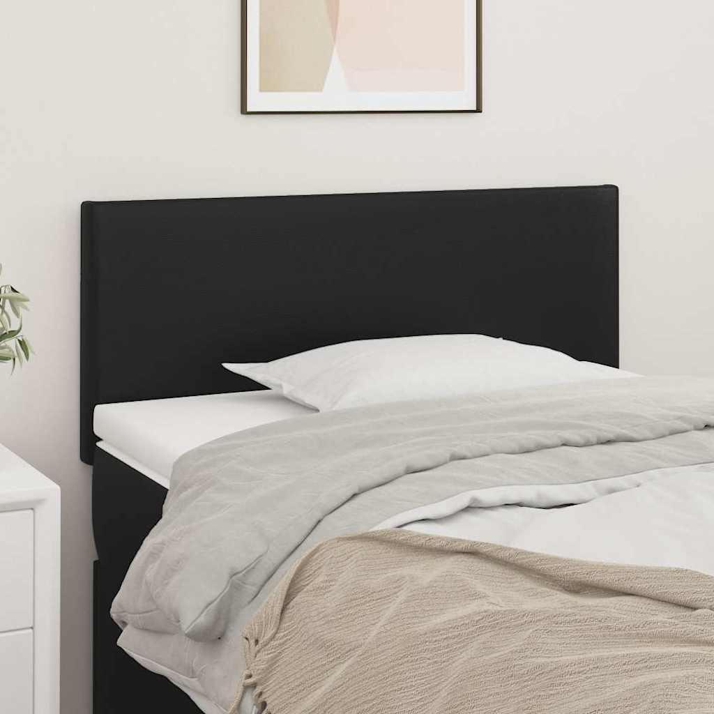 Kopfteil Schwarz 90x5x78/88 cm Kunstleder