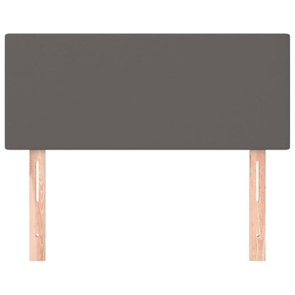 Kopfteil Grau 90x5x78/88 cm Kunstleder