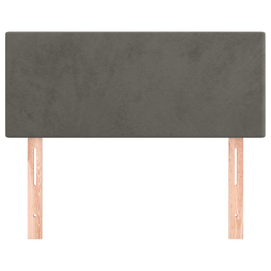 Kopfteil Dunkelgrau 90x5x78/88 cm Samt