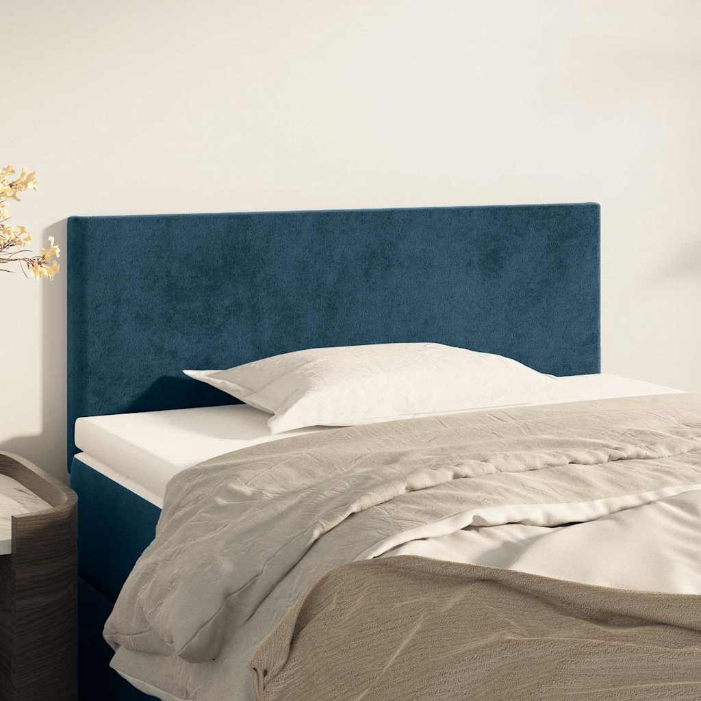 Kopfteil Dunkelblau 90x5x78/88 cm Samt