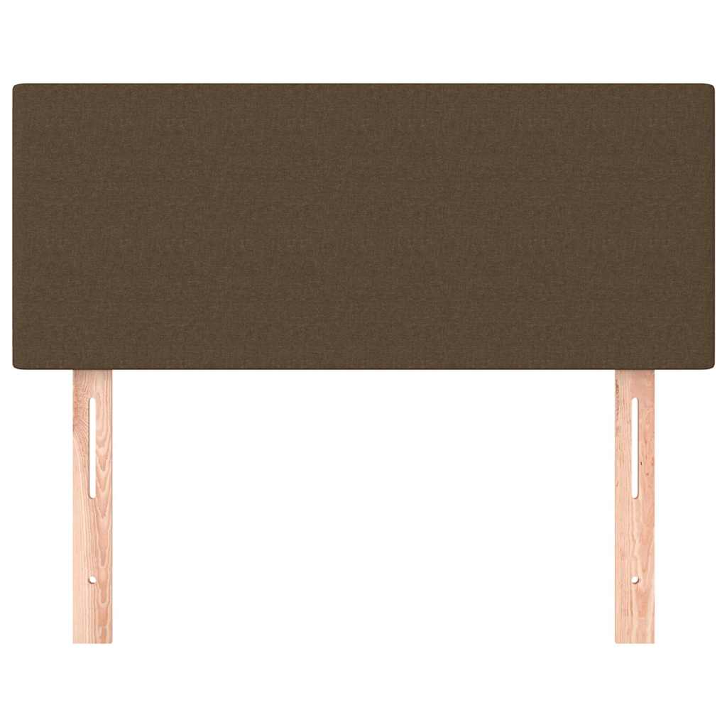 Kopfteil Dunkelbraun 100x5x78/88 cm Stoff