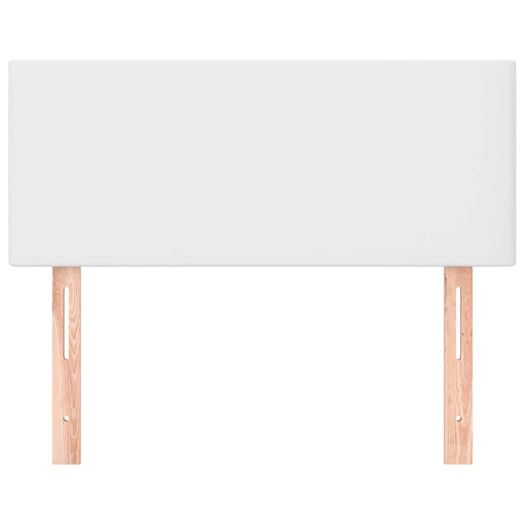 Kopfteil Weiß 100x5x78/88 cm Kunstleder