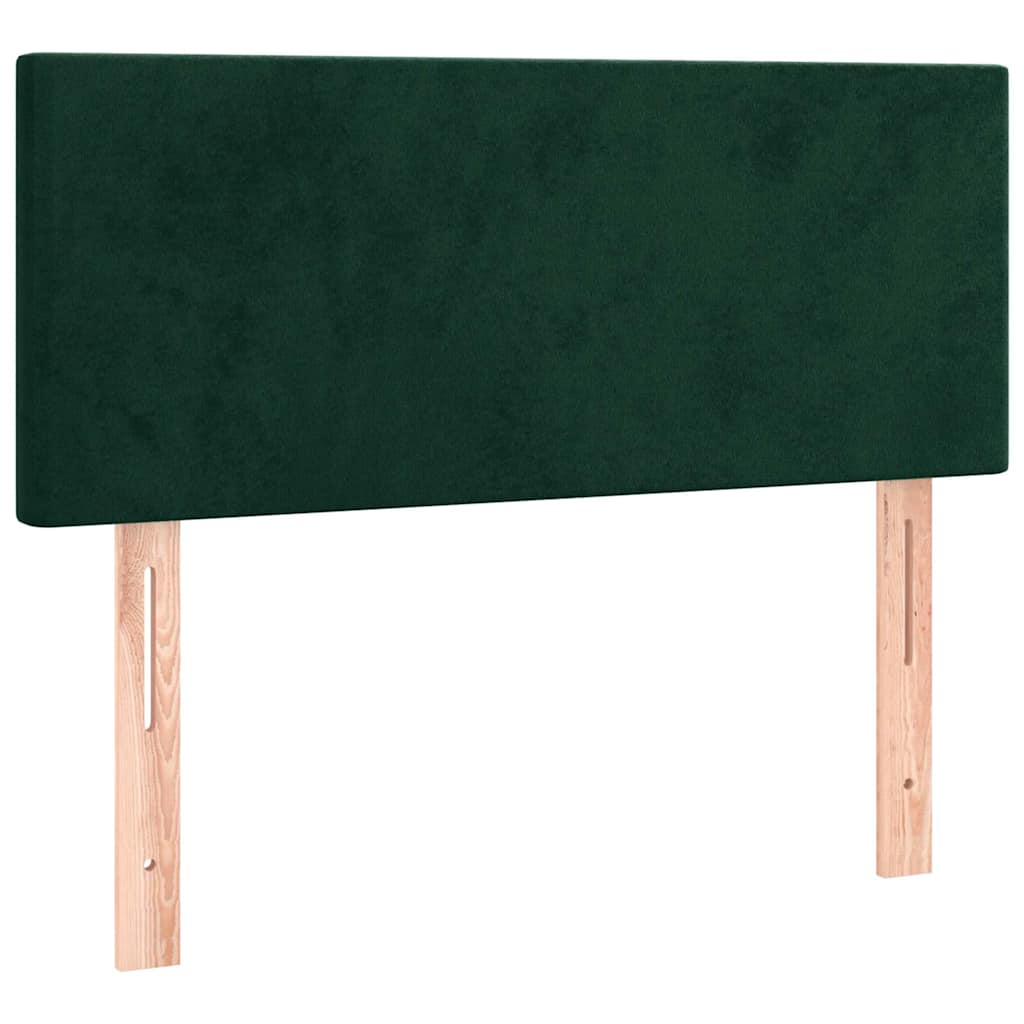 Kopfteil Dunkelgrün 100x5x78/88 cm Samt