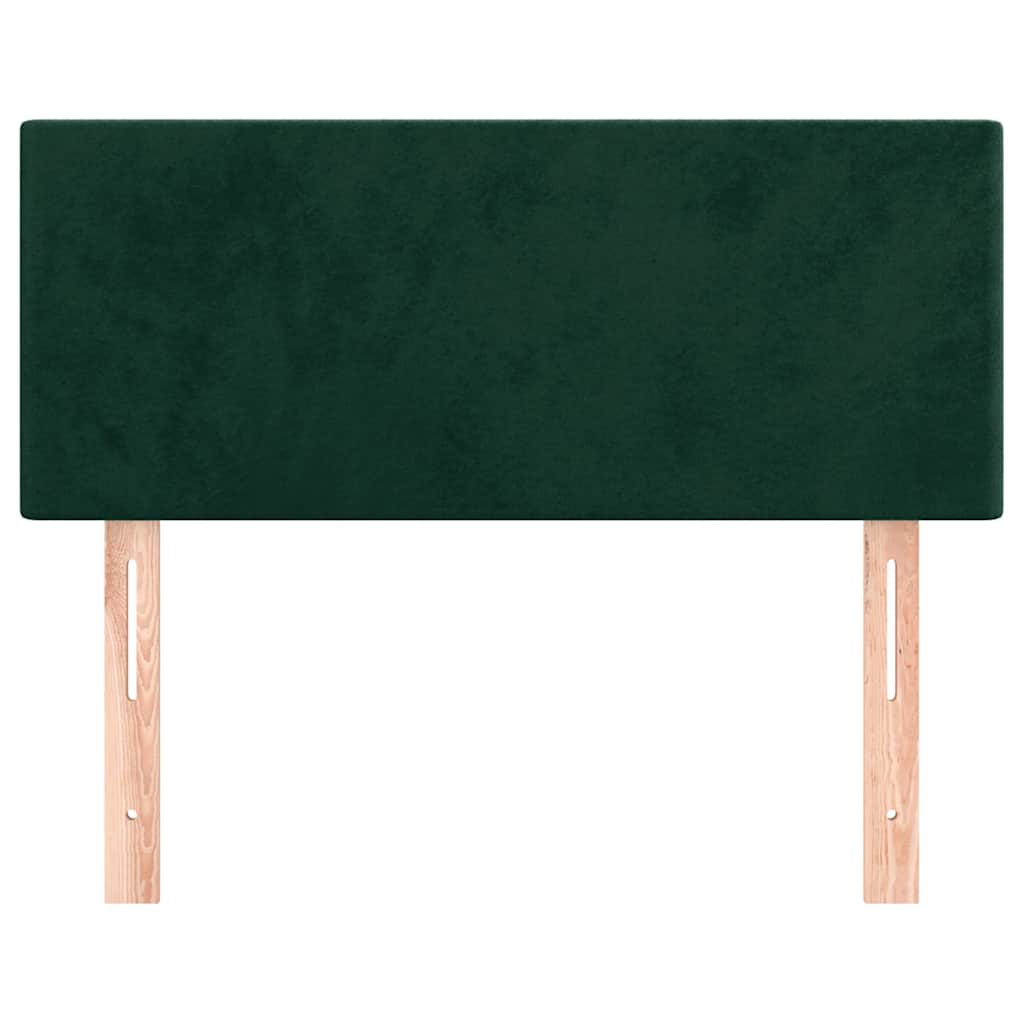 Kopfteil Dunkelgrün 100x5x78/88 cm Samt
