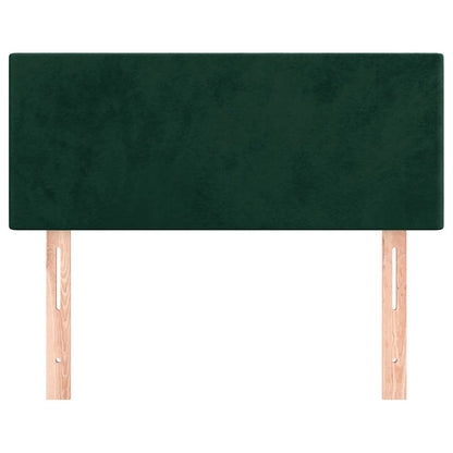 Kopfteil Dunkelgrün 100x5x78/88 cm Samt
