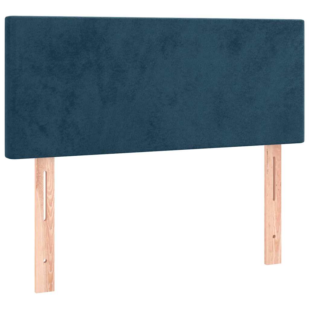 Kopfteil Dunkelblau 100x5x78/88 cm Samt