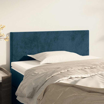Kopfteil Dunkelblau 100x5x78/88 cm Samt