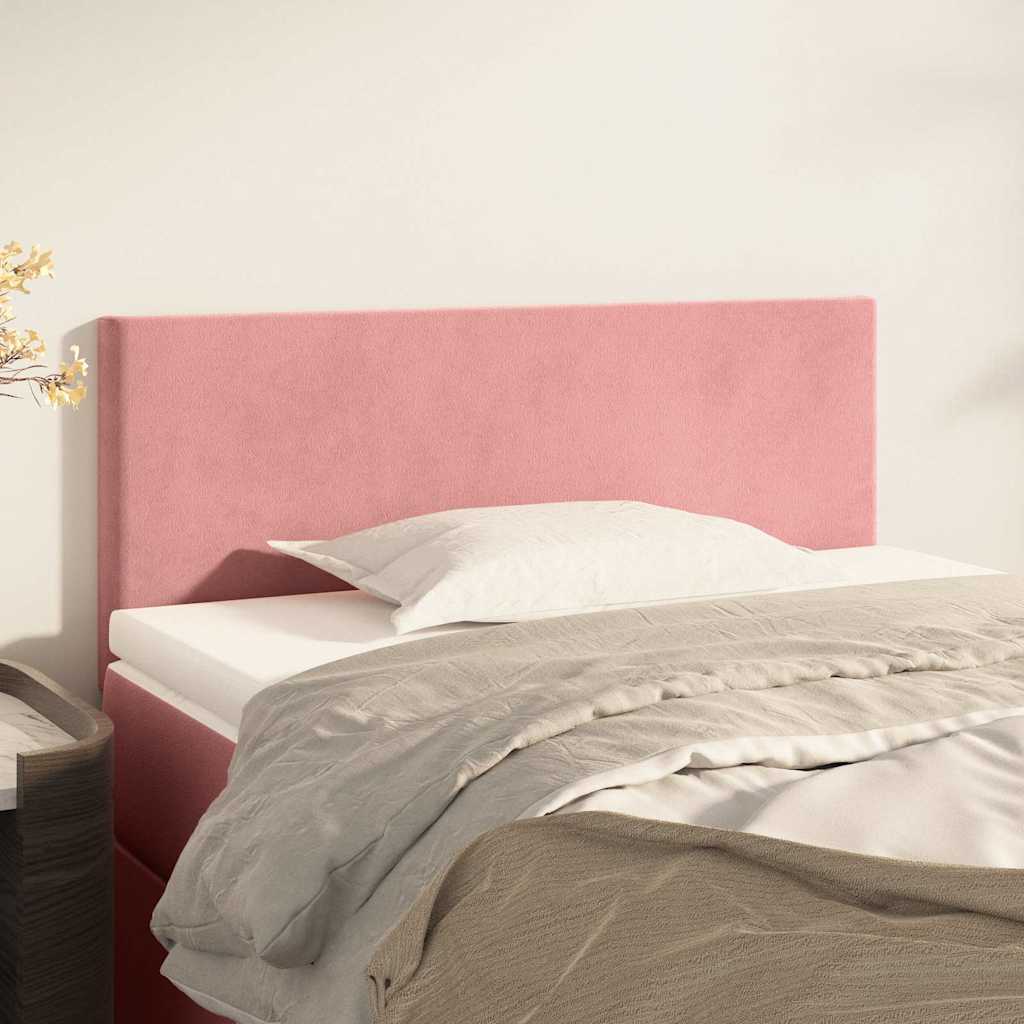 Kopfteil Rosa 100x5x78/88 cm Samt