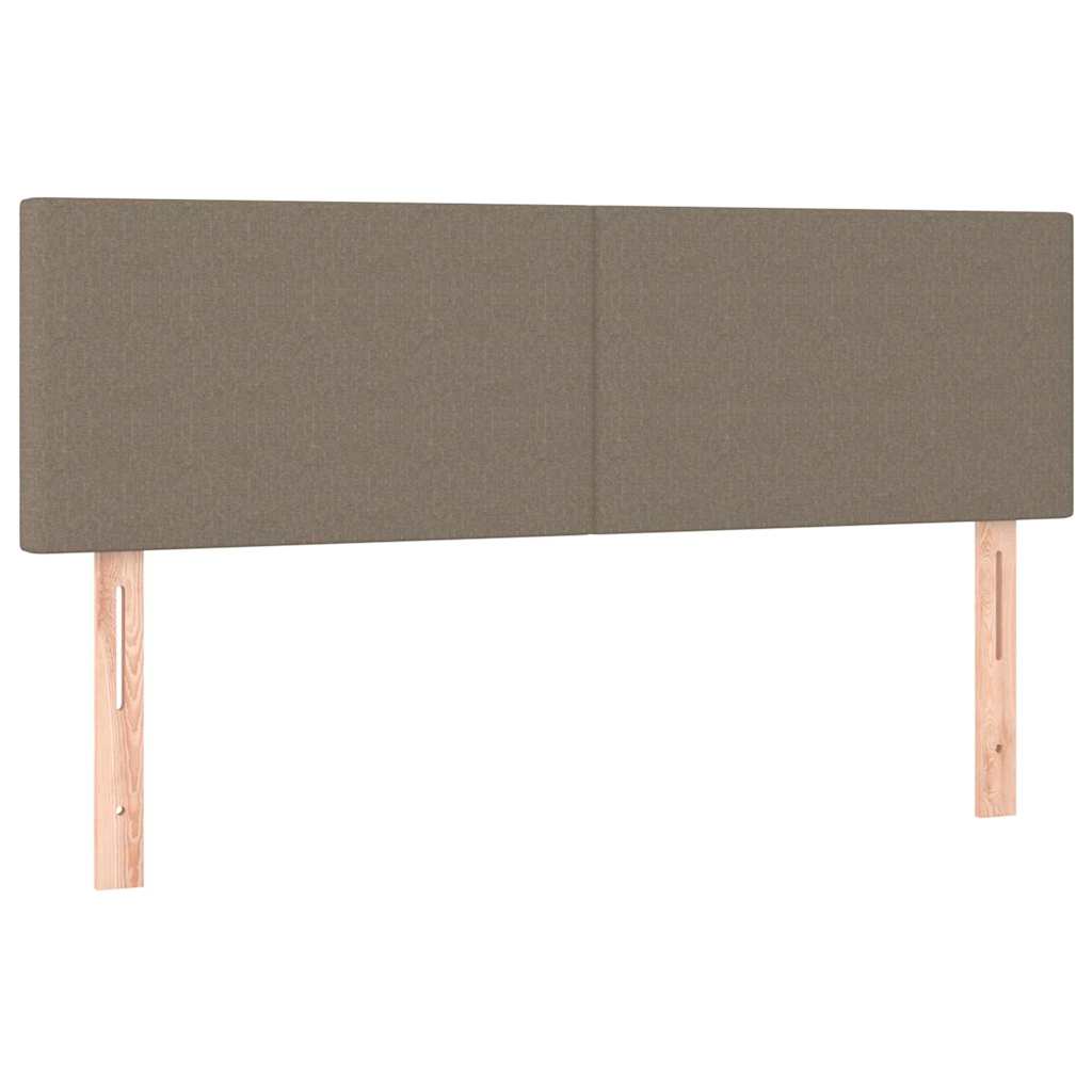 Kopfteile Taupe 144x5x78/88 cm Stoff