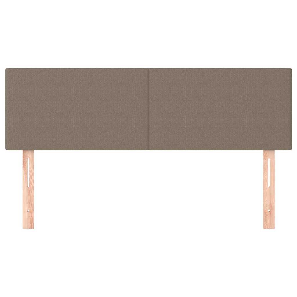 Kopfteile Taupe 144x5x78/88 cm Stoff