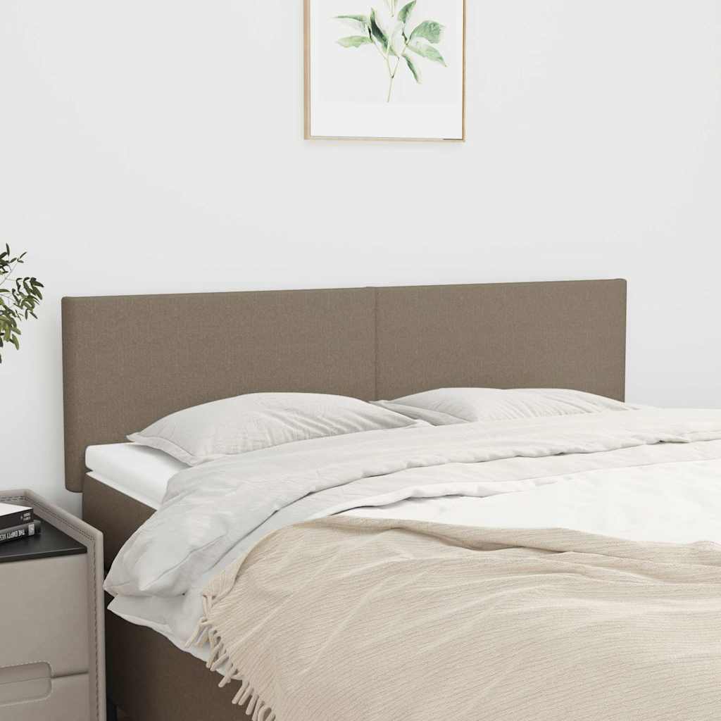 Kopfteile Taupe 144x5x78/88 cm Stoff