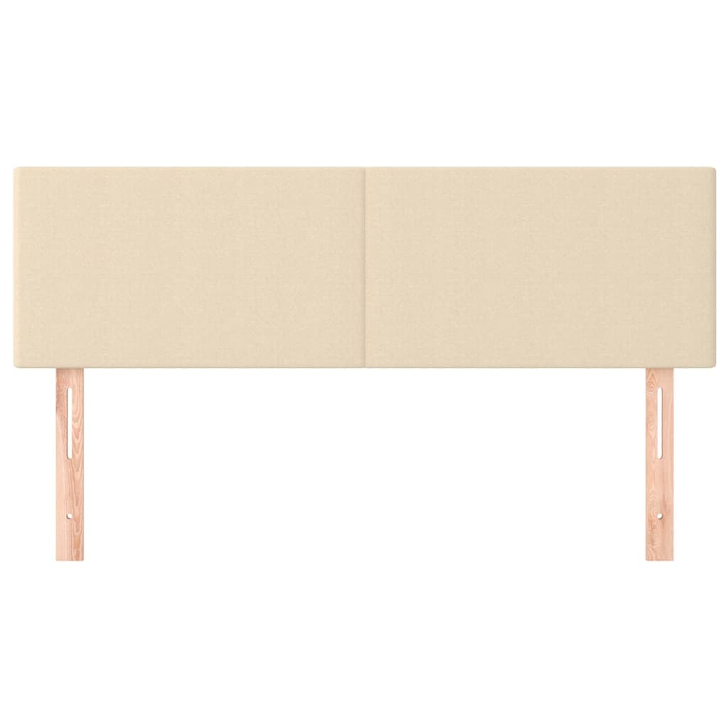 Kopfteile Creme 144x5x78/88 cm Stoff