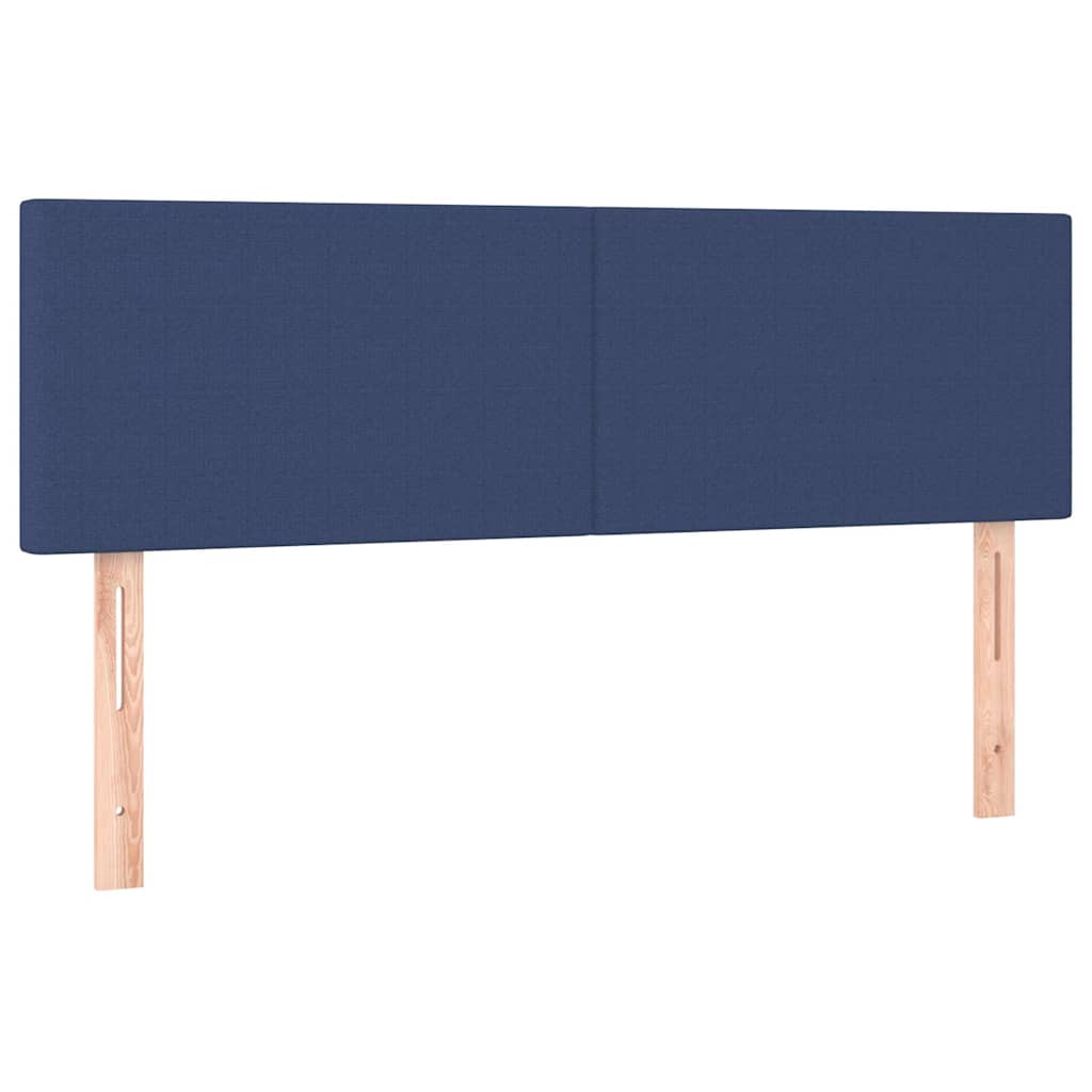 Kopfteile Blau 144x5x78/88 cm Stoff