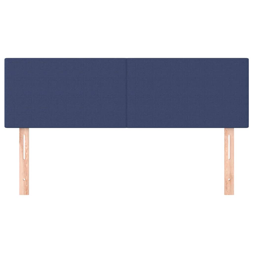 Kopfteile Blau 144x5x78/88 cm Stoff