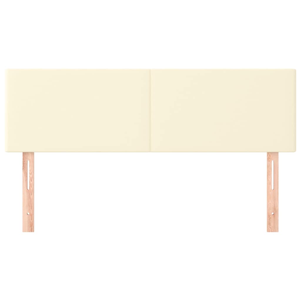 Kopfteile Creme 144x5x78/88 cm Kunstleder