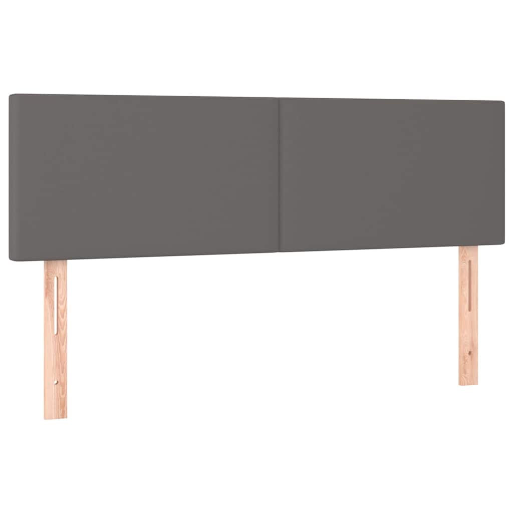 Kopfteile Grau 144x5x78/88 cm Kunstleder