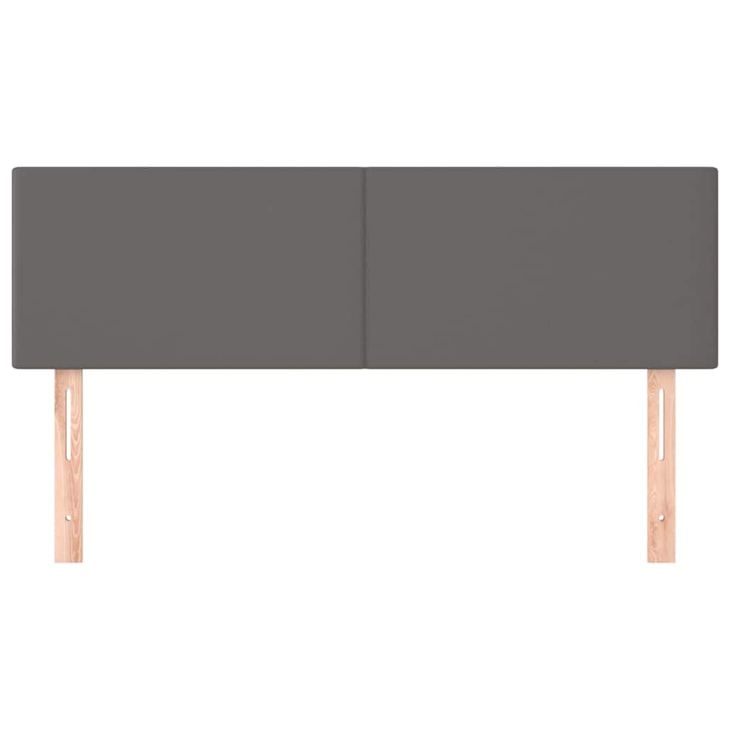 Kopfteile Grau 144x5x78/88 cm Kunstleder