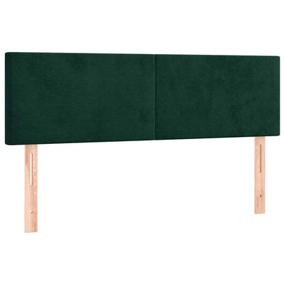 Kopfteile Dunkelgrün 144x5x78/88 cm Samt
