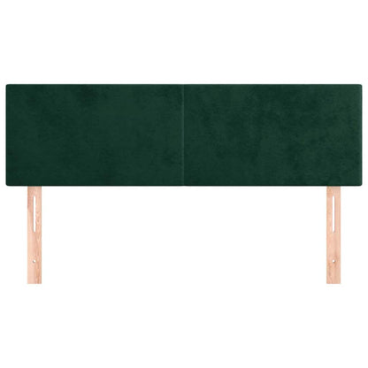 Kopfteile Dunkelgrün 144x5x78/88 cm Samt