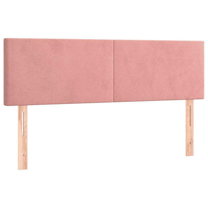 Kopfteile Rosa 144x5x78/88 cm Samt