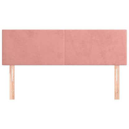 Kopfteile Rosa 144x5x78/88 cm Samt