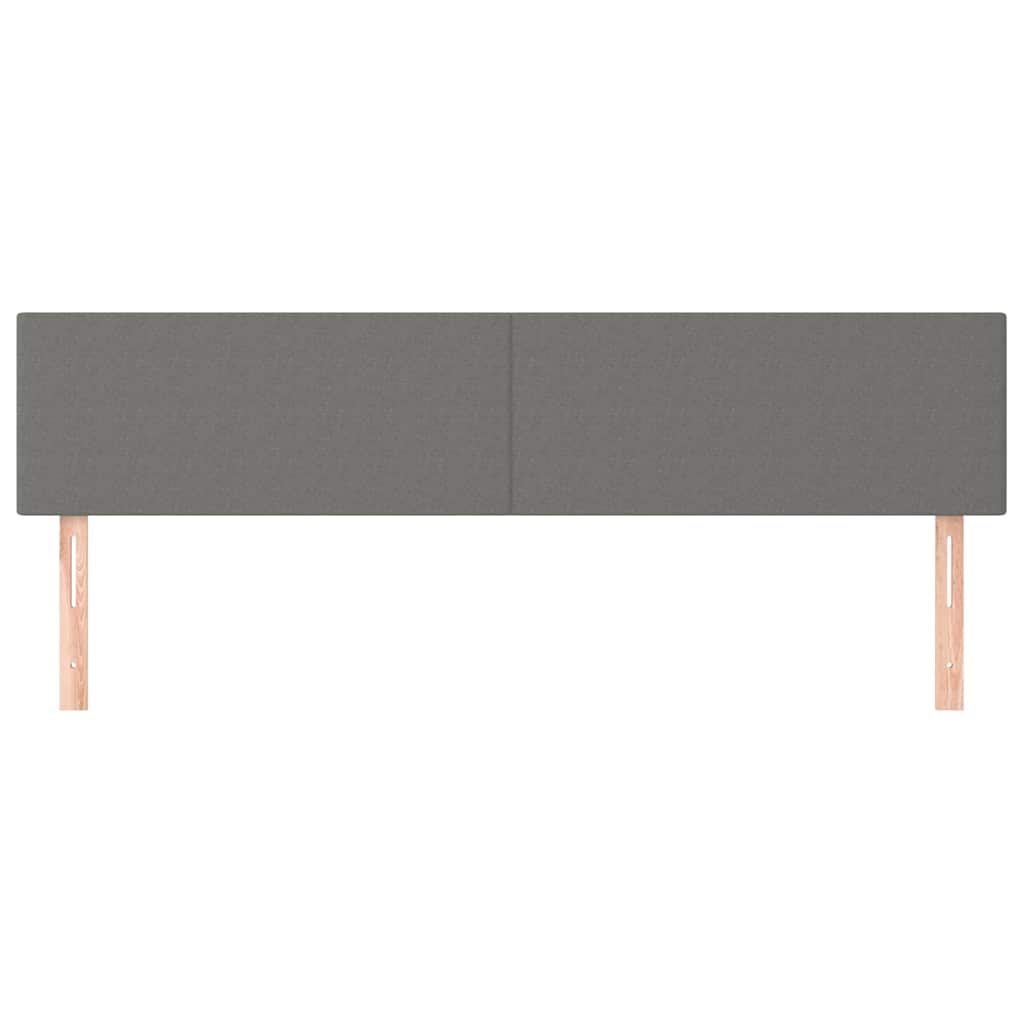 Kopfteile Dunkelgrau 160x5x78/88 cm Stoff