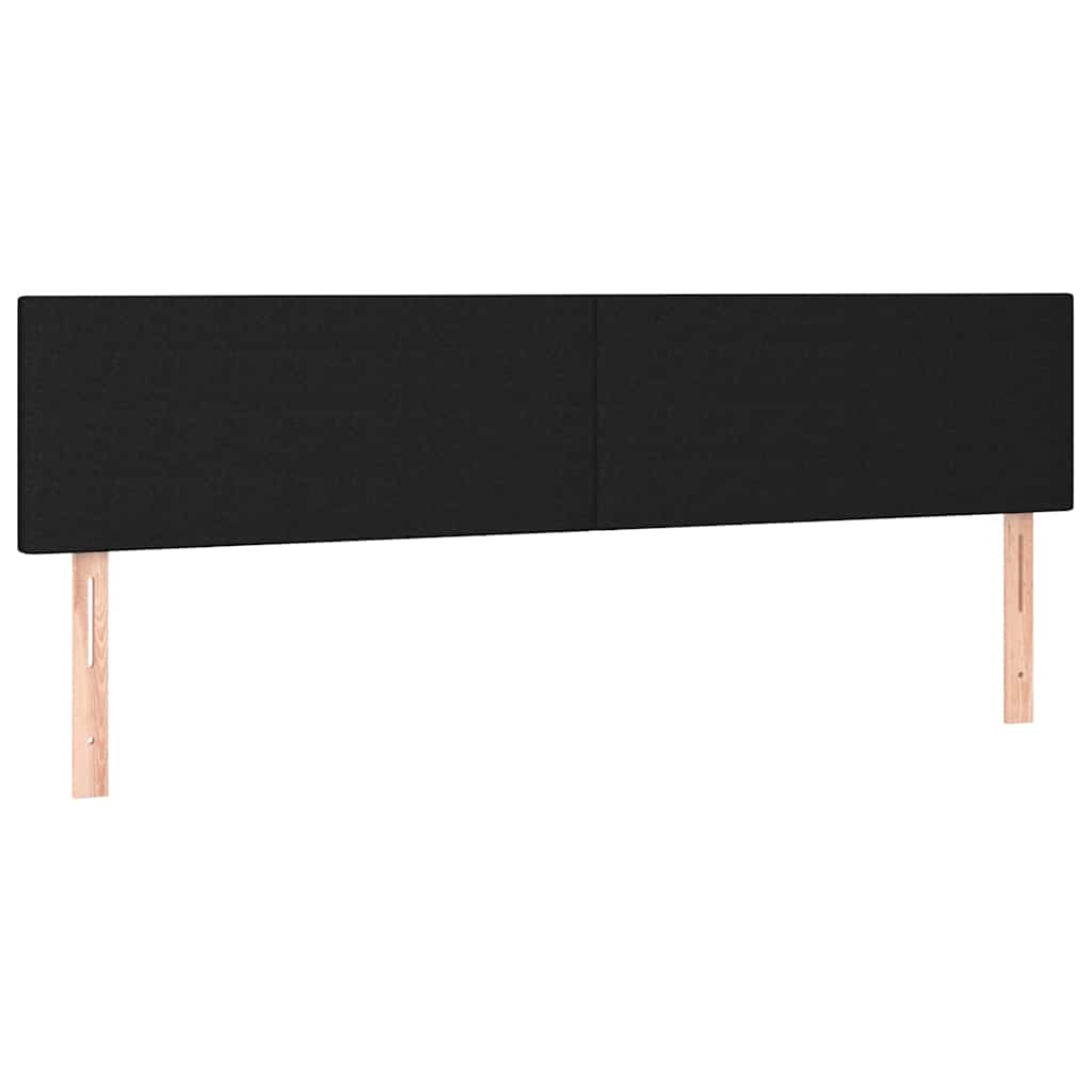 Kopfteile Schwarz 160x5x78/88 cm Stoff