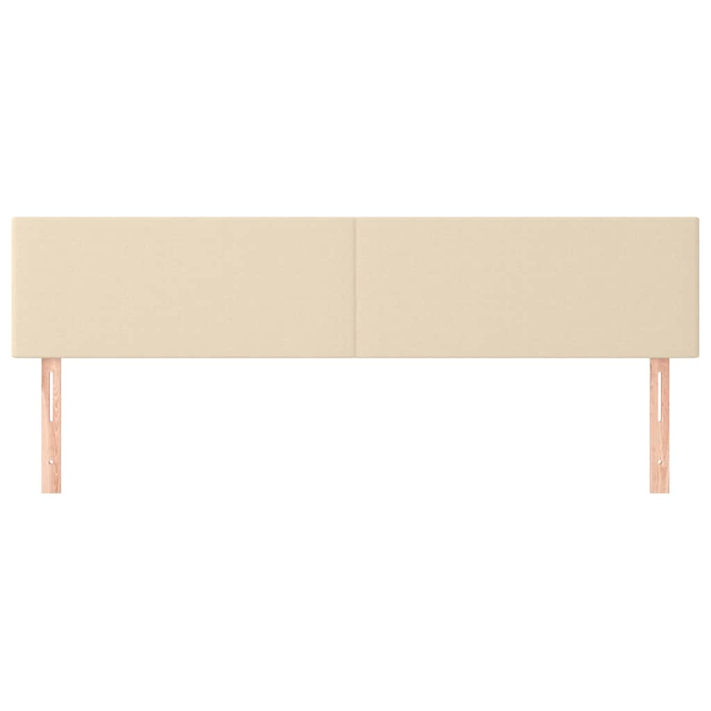 Kopfteile Creme 160x5x78/88 cm Stoff