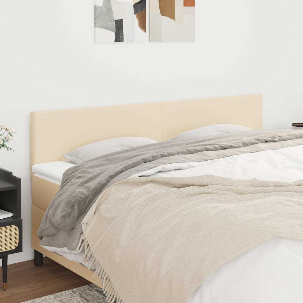 Kopfteile Creme 160x5x78/88 cm Stoff