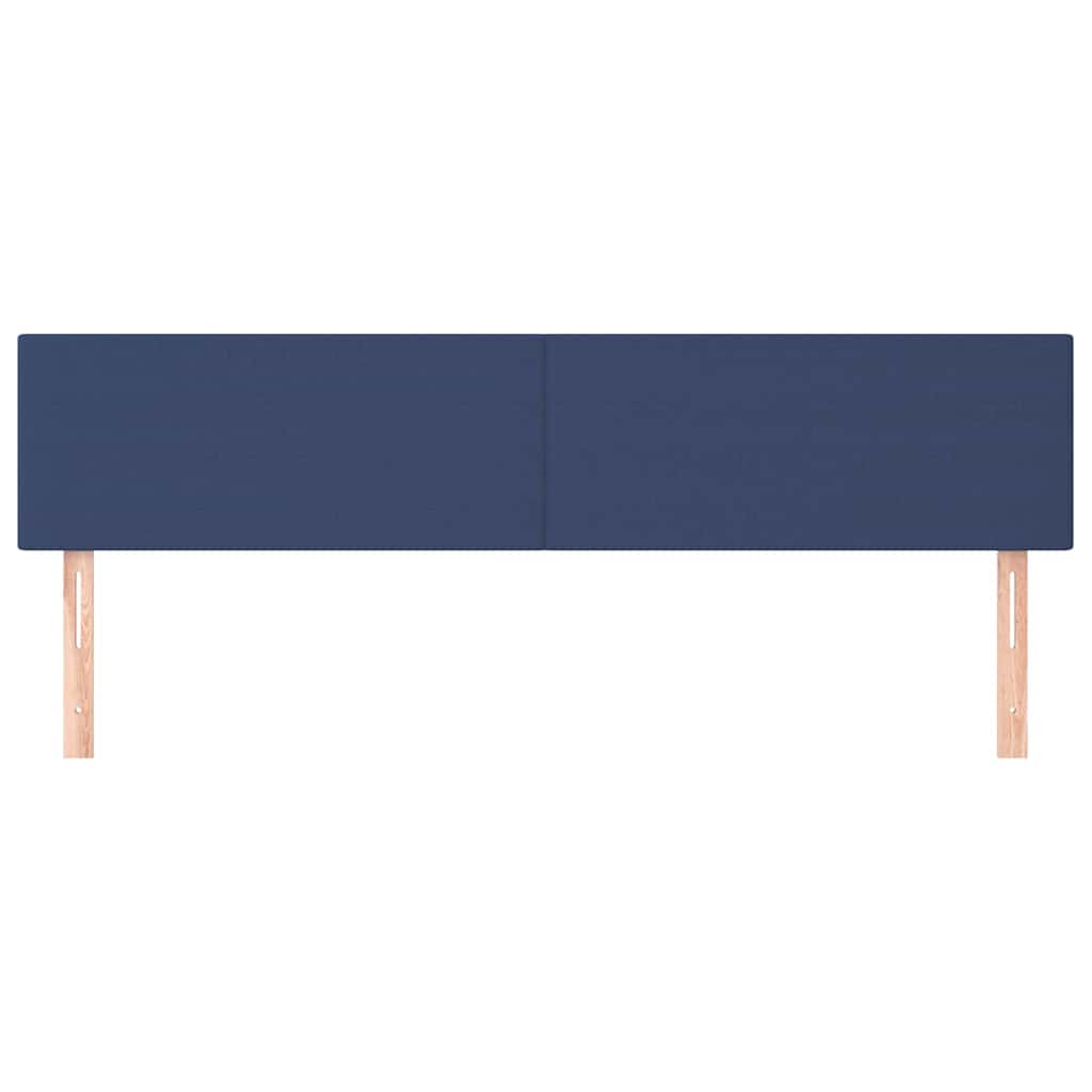 Kopfteile Blau 160x5x78/88 cm Stoff