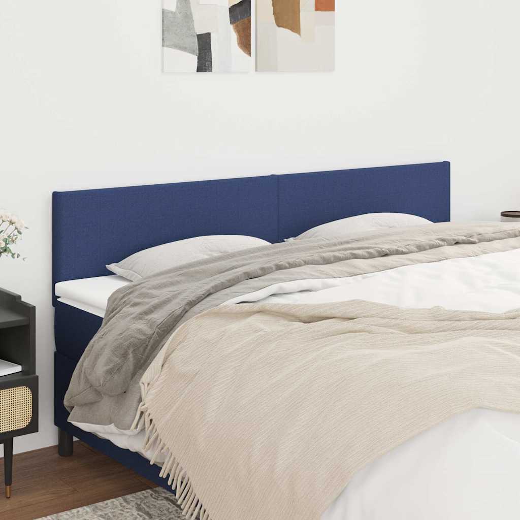Kopfteile Blau 160x5x78/88 cm Stoff