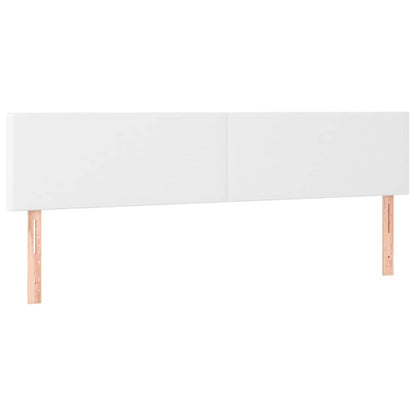 Kopfteile Weiß 160x5x78/88 cm Kunstleder
