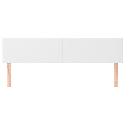 Kopfteile Weiß 160x5x78/88 cm Kunstleder