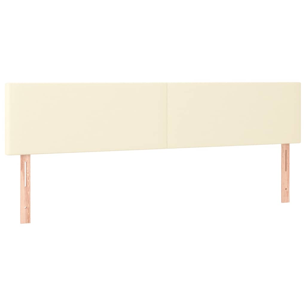 Kopfteile Creme 160x5x78/88 cm Kunstleder