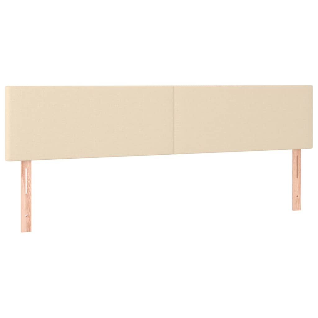 Kopfteile Creme 180x5x78/88 cm Stoff