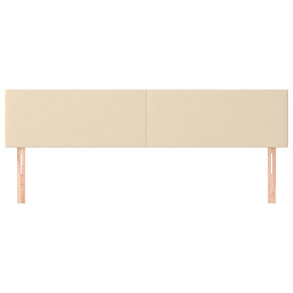 Kopfteile Creme 180x5x78/88 cm Stoff