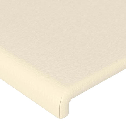 Kopfteile Creme 180x5x78/88 cm Kunstleder