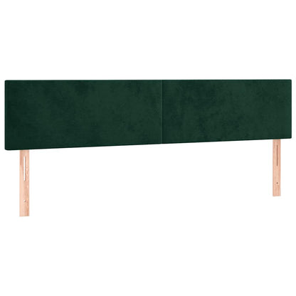 Kopfteile Dunkelgrün 180x5x78/88 cm Samt