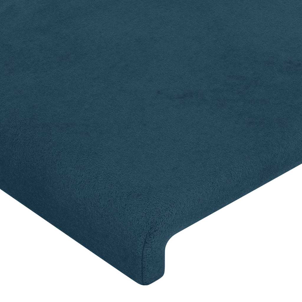 Kopfteile Dunkelblau 180x5x78/88 cm Samt