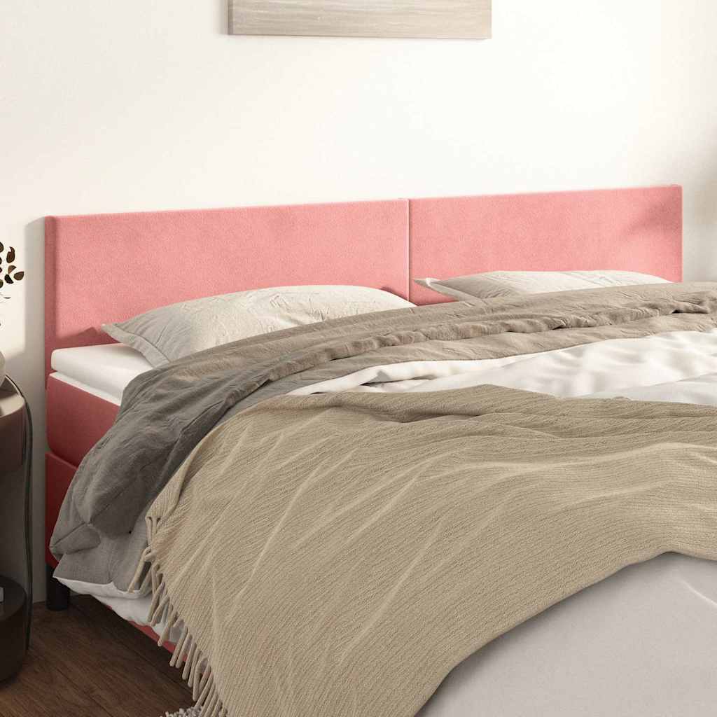 Kopfteile Rosa 180x5x78/88 cm Samt
