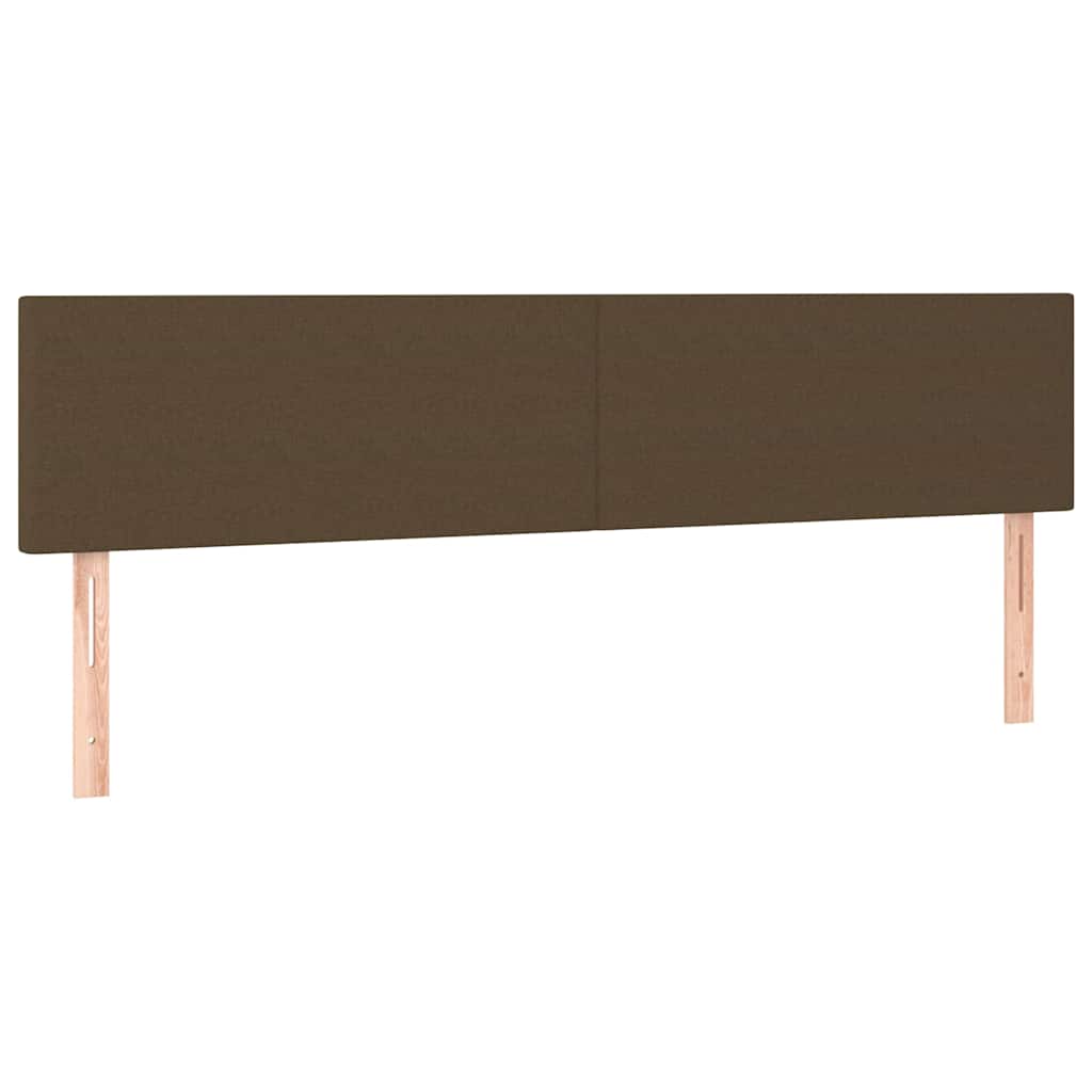 Kopfteile Dunkelbraun 200x5x78/88 cm Stoff