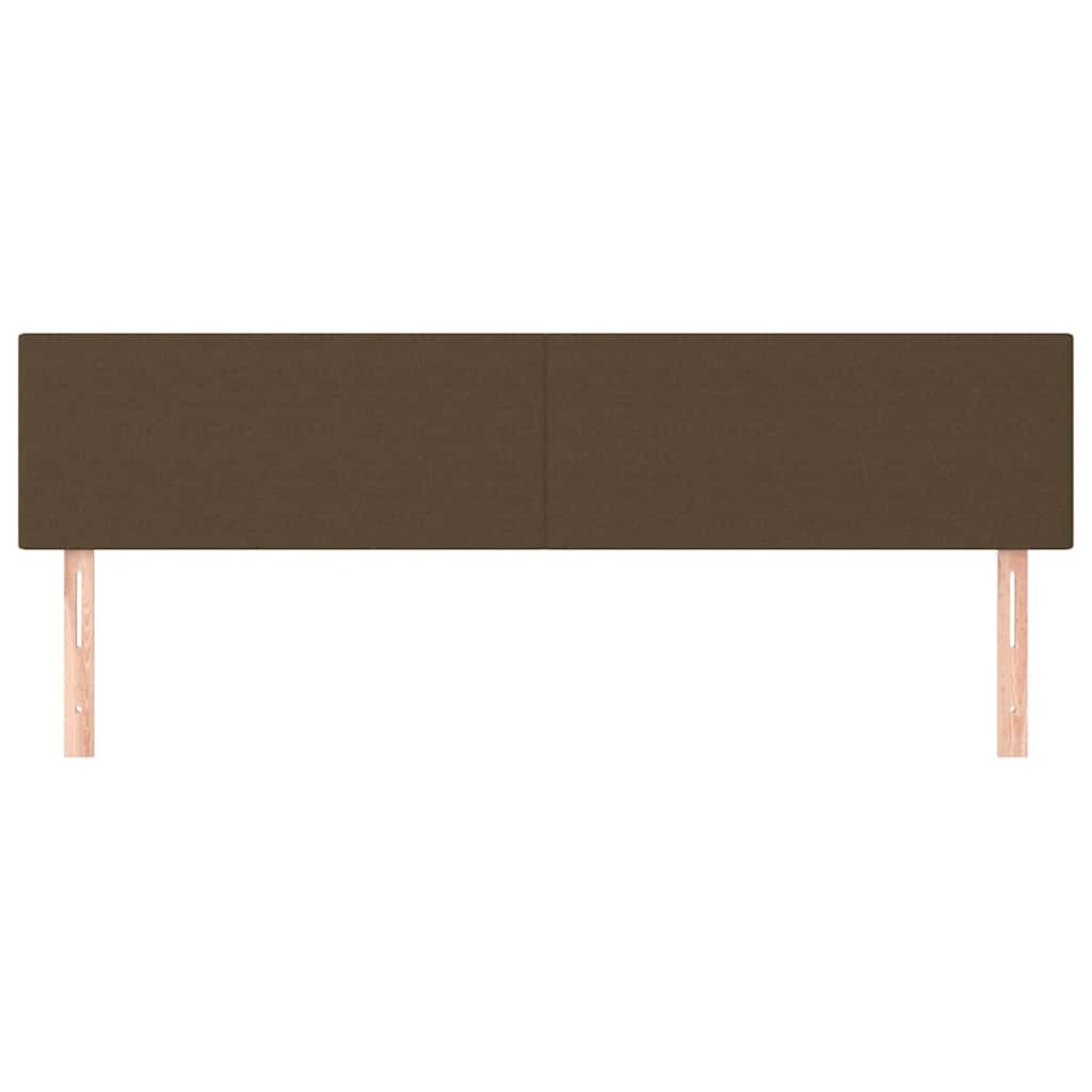 Kopfteile Dunkelbraun 200x5x78/88 cm Stoff