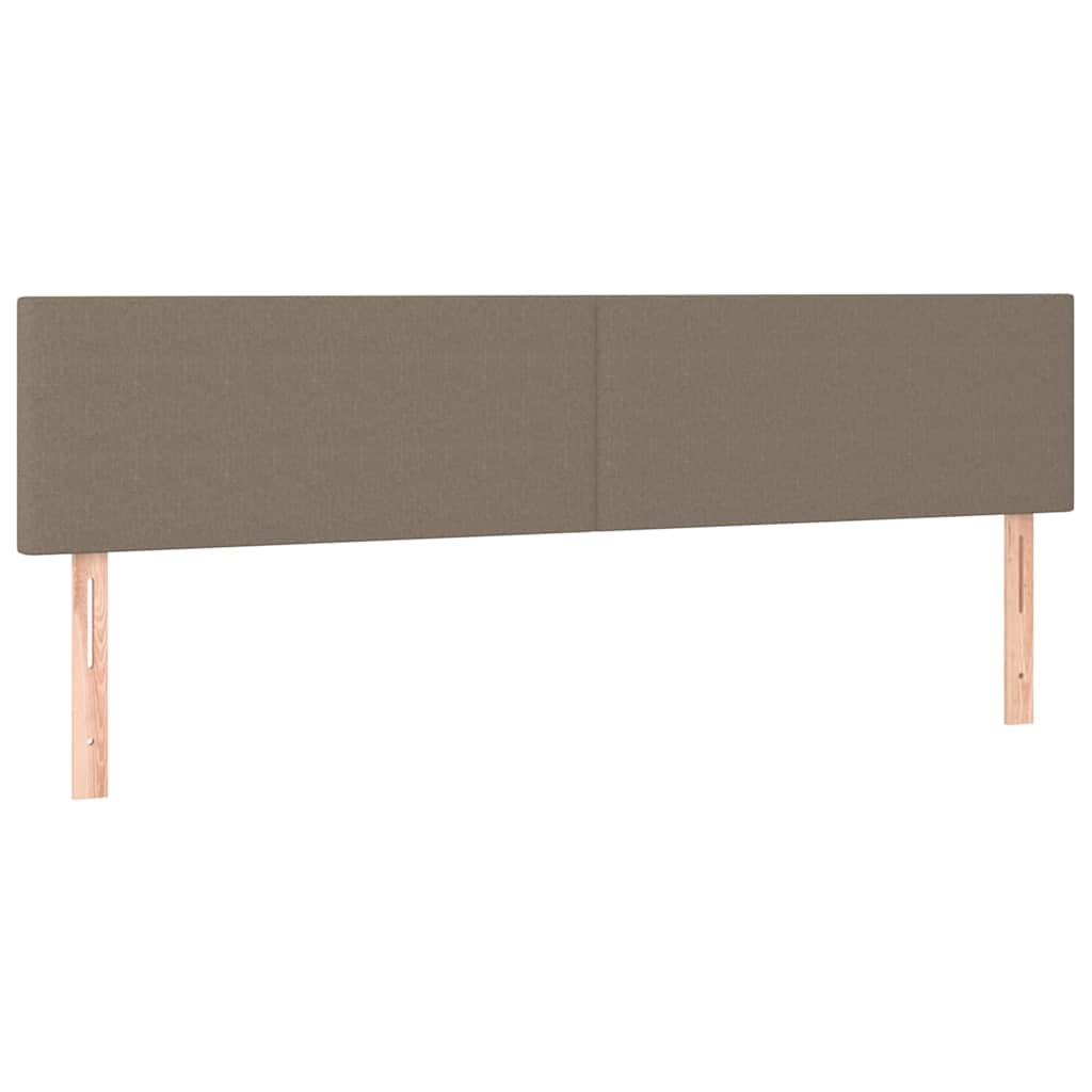 Kopfteile Taupe 200x5x78/88 cm Stoff