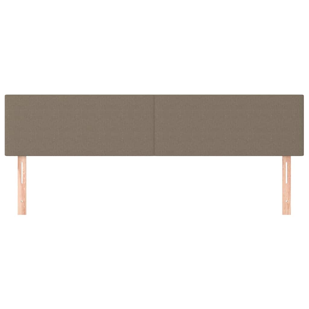 Kopfteile Taupe 200x5x78/88 cm Stoff