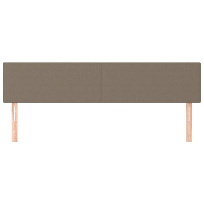 Kopfteile Taupe 200x5x78/88 cm Stoff