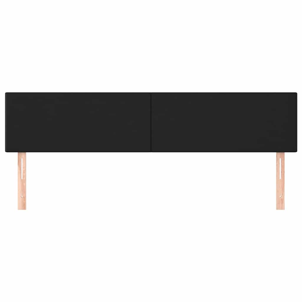 Kopfteile Schwarz 200x5x78/88 cm Kunstleder