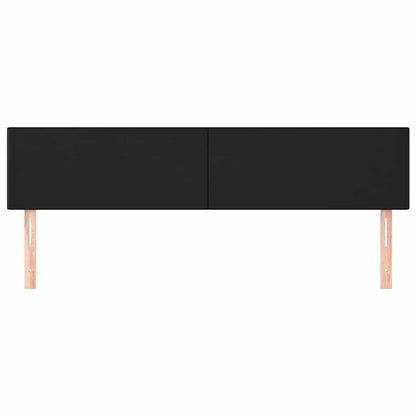 Kopfteile Schwarz 200x5x78/88 cm Kunstleder