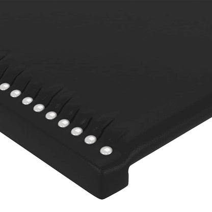 Kopfteil Schwarz 100x5x78/88 cm Kunstleder